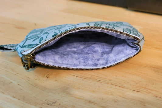 Bee Floral Mini Keychain Wallet